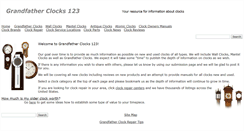 Desktop Screenshot of grandfatherclocks123.com