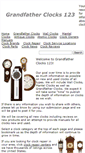 Mobile Screenshot of grandfatherclocks123.com